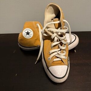 Converse Mustard Yellow High-Top Sneakers